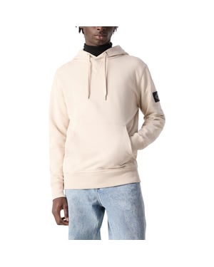 Calvin Klein Mens Hoodies USXOPTU1HZ1 Logo Badge Classic Fleece Pullover New Top