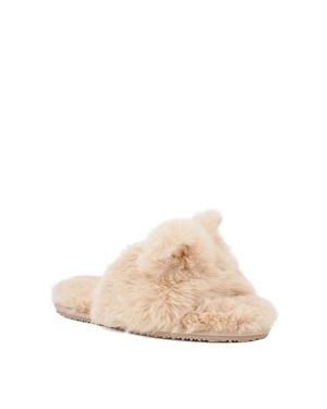Dune Ladies Whiskers - Faux Shearling Slippers