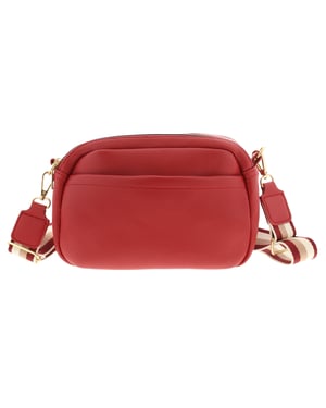 Womens Stylish Crossbody Bag Brooke Multi Compartments Zip Fastening red