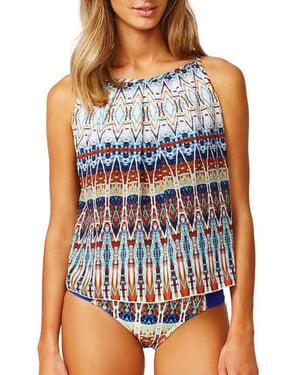Musica Chiffon Top Blue