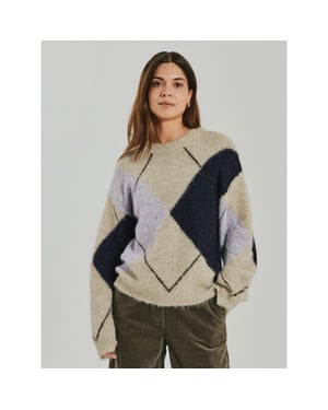 Free Quent Fqgrslulu-pullover oyster grey
