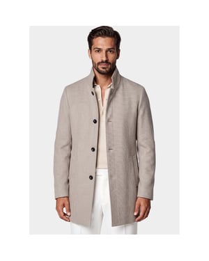 Bos Bright Blue Scotland blue wollen jas quinsy coat spe26301qu83sb/2501