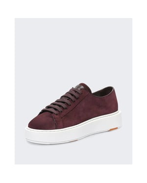 Santoni Dames sneaker leer
