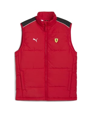 Men's Puma Ferrari Mt7 Padded Gilet in Rosso Corsa