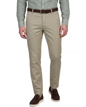 Meyer Bonn Pantalon beige katoen
