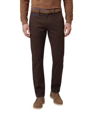 Broeken Gardeur Benny bruin flatfront