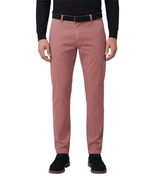 5-pocket Meyer broek New York rood effen katoen