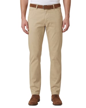 Meyer Chicago katoenen pantalon perfect fit bruin katoen