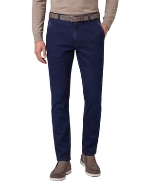 Meyer pantalon katoen donkerblauw