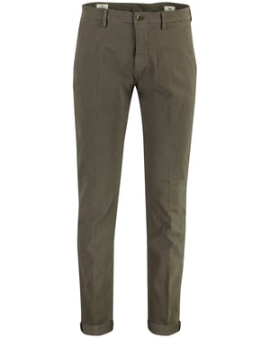 Broeken Mason's Torino antraciet flatfront chino