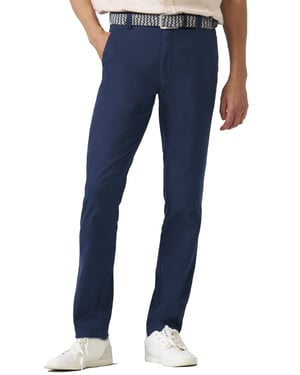 katoenen broek Meyer Bonn donkerblauw