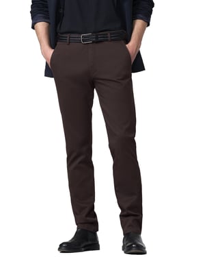 katoenen broek Meyer Bonn bruin