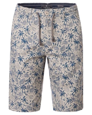 Shorts Casa Moda Steve palm print creme