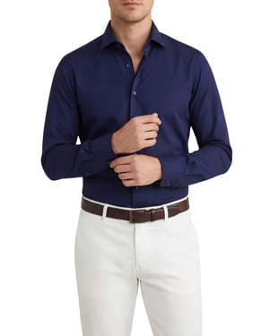 Business overhemd Olymp Level Five body fit donkerblauw