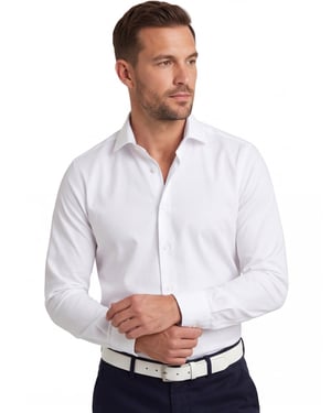 Overhemd Seidensticker slim fit cutaway boord wit