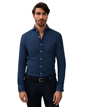 Overhemd Cavallaro Denimo blauw