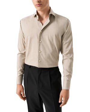 business overhemd Eton Slim Fit beige