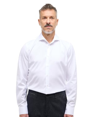 Eterna overhemd Slim Fit wit cutaway boord