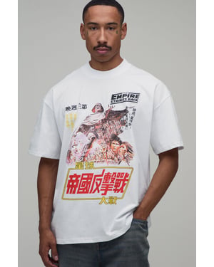 Oversized Star Wars License Print T-Shirt