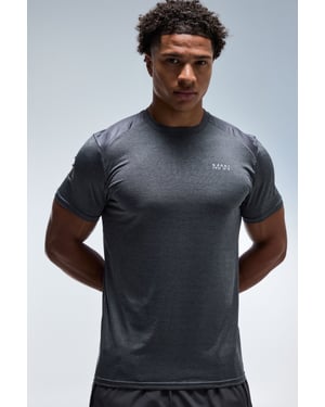 Man Active Marl Back Panel Regular Fit T-Shirt