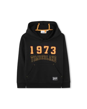 Timberland Boys 1973 Logo Pullover Hoodie Black
