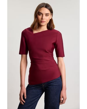 Bandage Asymmetric Long Sleeve Top