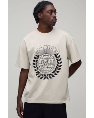Oversized Garfield License Print T-shirt