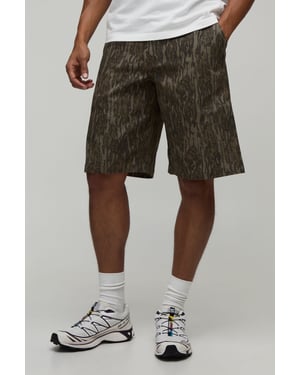 Regular Fit Camo Twill Co-ord Short