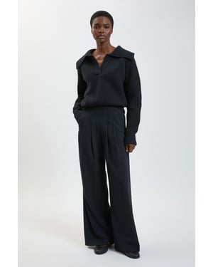 Pinstripe Wide Leg Tailored Trouser