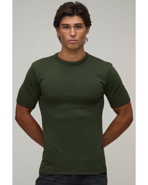 Muscle Fit Soft Touch Knitted T-Shirt