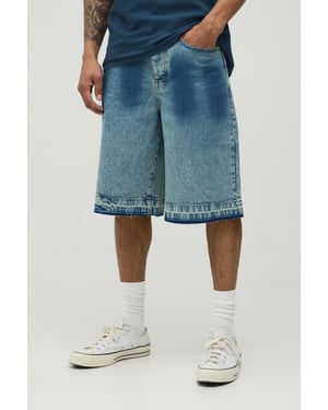 Regular Fit Tinted Ombre Denim Jorts