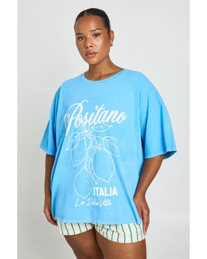 Plus Positano Italia Printed T Shirt