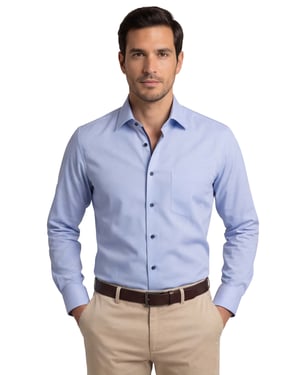 business overhemd Eterna Comfort Fit lichtblauw