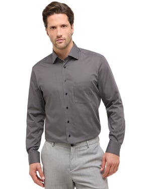 Eterna overhemd grijze print Modern Fit
