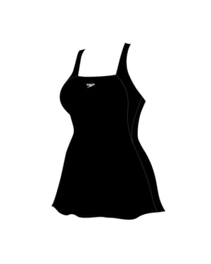 Speedo Womens/Ladies Logo Swim Dress (Black)