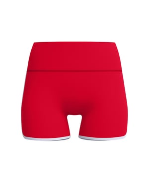 Speedo Womens/Ladies Solid Bound Swim Shorts (Red)