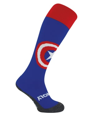 Captain America Lange Sportsokken | Hingly | Unisex Novelty Sokken voor Hockey, Rugby & Voetbal