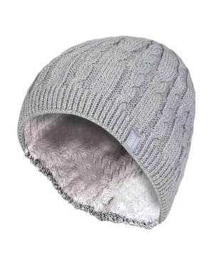 Heat Holders - Fleece gevoerde Alesund-hoed voor dames - Lichtgrijs