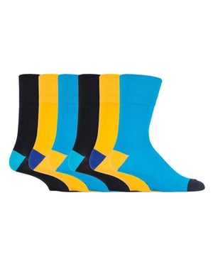 6 paar sokken zonder elastiek herensokken met zachte grip 39-45 Uk - MGG561