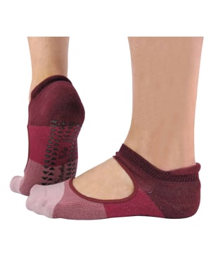 2 Pairs Ladies Non Slip Grip Low Cut Invisible Pilates Yoga Socks
