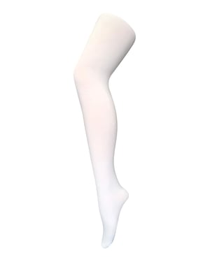 Dames 80 denier ondoorzichtige effen gekleurde panty's - Wit