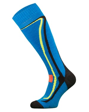 Comodo - Unisex Kniehoge Merino Wollen Skisokken - Blauw