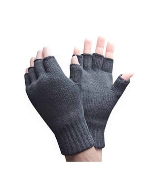 Heat Holders - Thermische vingerloze herenhandschoenen - Grijs