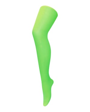 Dames 40 denier nieuwigheid kleurrijke neon panty's - Neon Groen