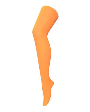Dames 40 denier nieuwigheid kleurrijke neon panty's - Neon Oranje