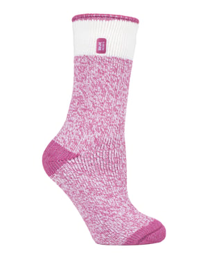 Heat Holders - Dames 2.3 tog thermo wintersokken - Snowdrop Roze