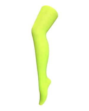 Dames 40 denier nieuwigheid kleurrijke neon panty's - Neon Geel