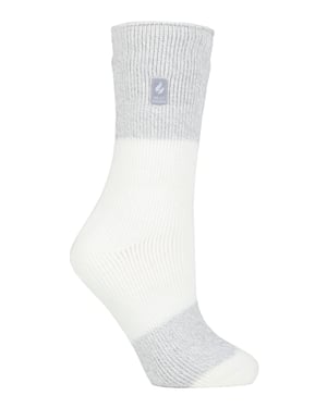 Heat Holders Dames Dikke Warme Thermische Sokken - Ivory Silver (Catania)