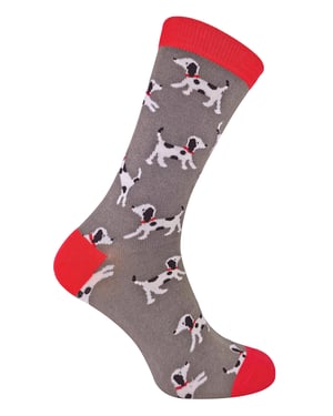 MR HERON - Men's Novelty Bamboo Socks with Dogs On