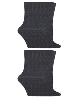 12 par multipack bambusockor för barn | Sock Snob | enfärgade barnstrumpor | perfekta skolstrumpor för sommaren för flickor och pojkar - Grå